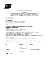 ESAB EMP 215ic Declaratie de conformitate