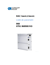 DURKOPP ADLER 868-M Parameter Sheet