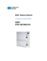 DURKOPP ADLER H867 Parameter Sheet