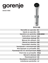 Gorenje SVS19B Manualul proprietarului