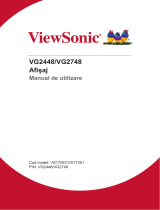 ViewSonic VG2748-S Manualul utilizatorului