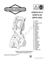 Simplicity PRESSURE WASHER, ELECTRIC, BRIGGS AND STRATTON 1800 PSI MODEL 020622'672 Manual de utilizare