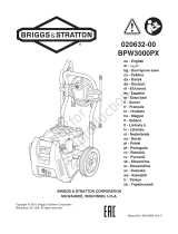 Simplicity PRESSURE WASHER, BRIGGS & STRATTON 3000@5.0 MODEL 020632-00 Manual de utilizare