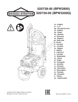 Simplicity PRESSURE WASHER CE 2800/3200 BRIGGS & STRATTON MODEL 020738-00, 020739-00 Manual de utilizare