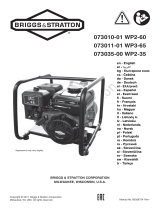 Simplicity WATER PUMP, BRIGGS&STRATTON MODEL 073010,073011,073035 Manual de utilizare