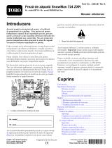 Toro SnowMax 724 ZXR Snowthrower Manual de utilizare