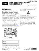 Toro SnowMax 824 QXE Snowthrower Manual de utilizare