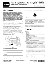 Toro Power Max Heavy Duty 1128 OXE Snowthrower Manual de utilizare