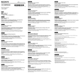 Sony CKSNWWS620 Manual de utilizare