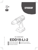 Erbauer EDD18-Li-2 Manual de utilizare
