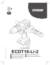 Erbauer ECDT18-Li-2 Manual de utilizare