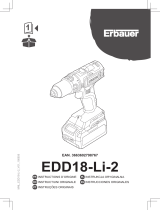 Erbauer EDD18-Li-2 Manual de utilizare