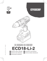 Erbauer ECD18-Li-2 Manual de utilizare