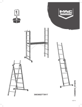 Mac Allister Échelle d'escalier multiposition à plateforme 2 x marches - 3,3 m Manual de utilizare