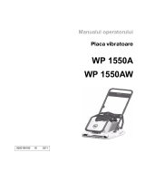 Wacker Neuson WP1550A Manual de utilizare