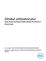 Dell P2017H Manualul utilizatorului