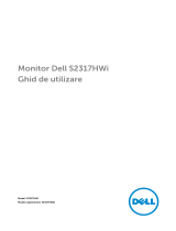 Dell S2317HWI Manualul utilizatorului