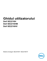 Dell SE2216HV Manualul utilizatorului