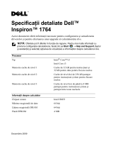 Dell Inspiron 1764 Manualul utilizatorului