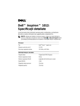 Dell Inspiron Mini 10 1012 Manualul utilizatorului