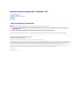 Dell Latitude XT2 Manual de utilizare