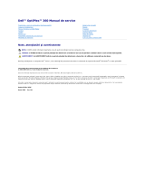Dell OptiPlex 360 Manual de utilizare