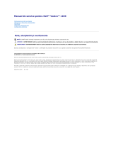 Dell Vostro 1220 Manual de utilizare