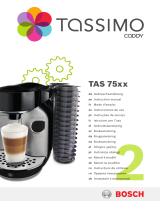 Bosch Tassimo by Caddy T75 TAS75SE2GB Coffee Machine Manual de utilizare