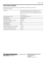 Bosch BHN20110 Further installation information