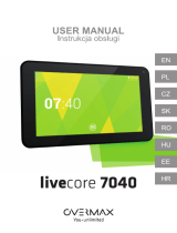 Overmax Livecore 7040 Manual de utilizare