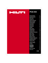 Hilti PUA 83 Instrucțiuni de utilizare