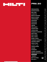 Hilti PRA 20 Instrucțiuni de utilizare