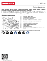 Hilti QTG WSC 85 Manualul utilizatorului