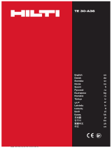 Hilti TE 30-A36 Instrucțiuni de utilizare