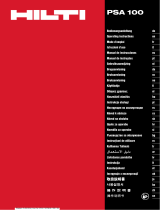 Hilti PSA 100 Instrucțiuni de utilizare