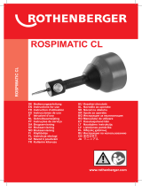 Rothenberger Drain cleaning machine ROSPIMATIC set Manual de utilizare