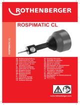 Rothenberger Drain cleaning machine ROSPIMATIC Manual de utilizare