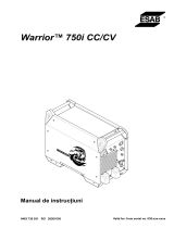 ESAB Warrior™ 750i CC/CV Manual de utilizare