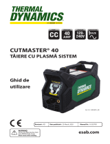 Thermal Dynamics CUTMASTER 40 PLASMA CUTTING SYSTEM Manual de utilizare