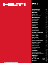 Hilti PR 3 Instrucțiuni de utilizare