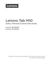 Lenovo TB-X605L Safety, Warranty & Quick Start Manual