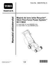 Toro Flex-Force Power System 60V MAX 55cm Recycler Lawn Mower Manual de utilizare