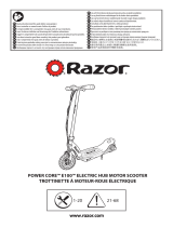 Razor Power Core E100 Electrische scooter voor kinderen - Aluminum Deck - Blue Manualul proprietarului