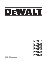 DeWalt DW221 Manual de utilizare
