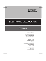 Citizen CT-666N Manual de utilizare