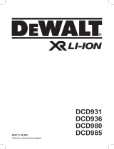 DeWalt DCD931 Manual de utilizare