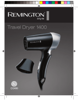 Remington Travel Dryer 1400 D2400 Manualul proprietarului