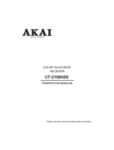Akai CT 2109 Manual de utilizare