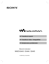 Sony NWZ-E443 Instrucțiuni de utilizare