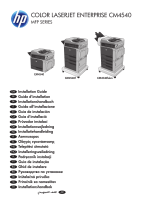 HP Color LaserJet Enterprise CM4540 MFP series Ghid de instalare